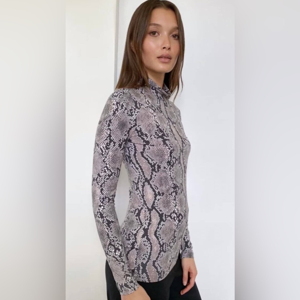 Aritzia Babaton Snake Print Turtleneck